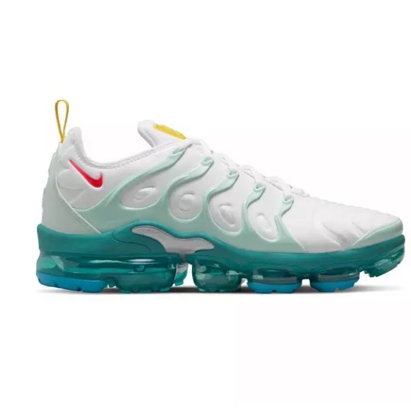Nike Air VaporMax Plus Running Shoes - White/mint foam/washed teal/siren red - Picture 2 of 16